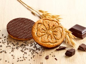Biscuits nappés de chocolat et graines de Chia