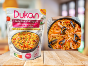 Perles de konjac aux moules, crevettes et safran façon paëlla dukan