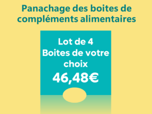 Lot de 4 boites de votre choix – compléments alimentaires