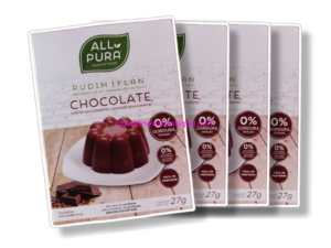 Lot de 4 flan au chocolat pudding 2 sachets – All Pura 27G
